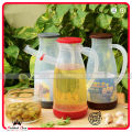 High Quality Plastic Oil Jug (1000 ml) - Liquid Container for Oil with Measuring Scale. 