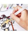 1pc Water brush Water Tank Calligraphy Flat Brush Pen Soft Water Coloring Brush Pens For Painting Sketch Painting Water Soluble Pencils Markers - Imported. 