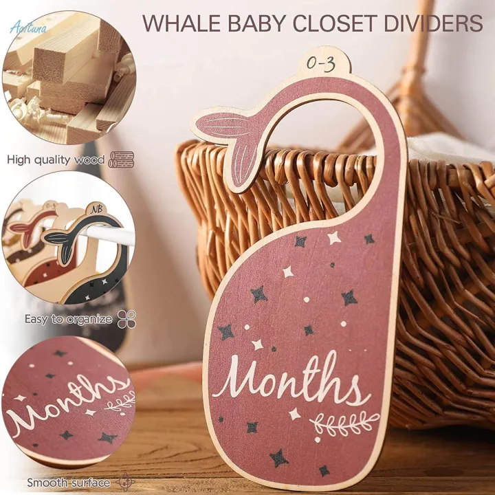 7x%20Infant%20Wardrobe%20Divider%20Label%20Adorable%20Nursery%20Decor%20Hanger%20Dividers%20-%20Image%203