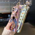 YIWESAN For iPhone 6 Plus Case With Wristband New Design Phone Case For Girl Women Pattern Shockproof Plating Silicone Casing Cartoon Fashion Donkey Full Cover SoftCase Protection Cases. 