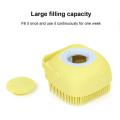 Silicon Bath Body Brush, Exfoliating Body Scurb Brush with Soap Dispenser, 2 in 1 Ultra Soft Bath Sponge Shower Brush and Body Massager, Baby Shower Brush, Shampoo and Gel Dispenser, Loofah Brush, Body Cleaning Scrubber for Man, Women and Children. 