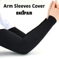 One Pair of Arm Sleeves Cover for Adults Stretchable Fabric Free Size Fits the Most. 