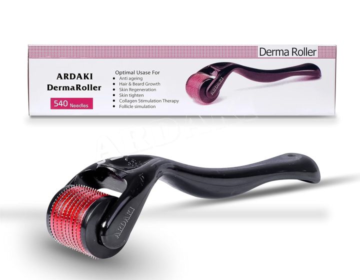 Derma Roller 0.5mm for Hair Growth & Skin Renewal - Smoothen Skin and Reduce Fine Lines