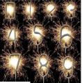 Sparkle Candle Birthday Party Candle Number 0 to 9. 