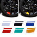 6Pcs Reflective Car Wheel Rim Vinyl Stickers Car Wheel Decal Accessories Rim Sticker Wheel Rim Ring Decoration Tire Sticker Natuo. 