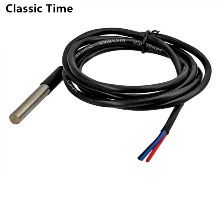 DS18b20 Stainless steel package Waterproof DS18b20 temperature probe temperature sensor 18B20 For Arduino