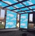 Glass paper / Cloud design self adhesive privacy paper for glass.. 