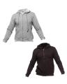 Pack of 2 Heather Grey and Black Hoodies For Women. 