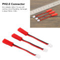 PH2.0 To JST Plug Adapter, PH2.0 Connector Black Red for Remote Control Car. 