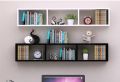 Floating wall shelf Wall mounted decoration rack Storage shelves Book shelf Wall hanging shelves Pack of 2 size customization avilable. 