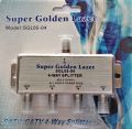 SUPER GOLDEN LAZER 4-WAY SPLITTER. 