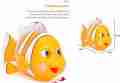 Clown Fish Toy for Children Battery Operated with Dancing Music Multicolor. 