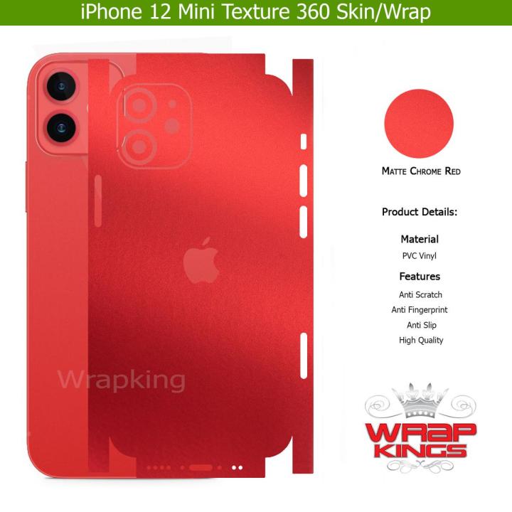 For Iphone 12 mini Skin/Wrap 360 Protection Sheet/ Carbon fiber/ Matte/ Transparent/ Lamination Back And Sides Included Camera Skin