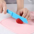 9 Pieces Kids Cooking Set, Plastic Children's Safe Cooking Chef Knives and Cutting Board, Kids Fruit Salad Knives. 
