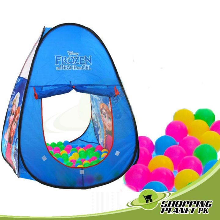 M.sale Tent with 50 Balls - Kids Ball Tent - Frozen Pop Up Ball Pit