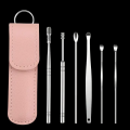 Ear Wax Remover Kit I 6 Pcs Ear Wax Cleaning Kit I Hygiene Ear Wax Remover Kit I Stainless Steel Ear Wax Removal I High Quality Ear Tool Kit I Reusable Ear Tools I Safe Ear Tools Set I Professional Ear Wax Cleaner I Ear Wax Removal Kit for Kids & Adult. 