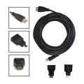 Hdmi Cable Kit 3 In 1 Hdmi Mini + Hdmi Micro 1,5mm Full 1080p. 