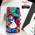 Realme_5S Pouch Cover - Heart Ladies Girl Love Soft Back Cover Case for Realme_5S. 