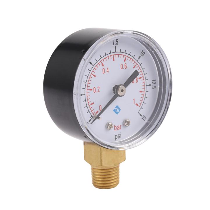 Water Manometer-1 x Pressure Gauge-Black + Gold + White