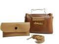 2Pcs Women's Handbags Set - Stylish Crossbody and Shoulder Bags, High-Quality PU Rexine, Metallic Handle, Soft Strap, Casual and Formal Use, for All Occasions. 