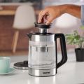 Original Geepas Electric Glass Kettle with LED Lighting  1.8 L / 2200 W ( 2 Years Warranty ). 