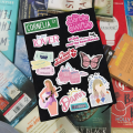 25/50pcs LOVER Taylor Swift sticker pack of new aesthetic pop music album for all swiftie fans ideal for journal guitar decor etc. 