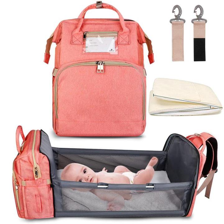 2in1 Multifunctional Diaper Bag Backpack Travel Portable Large Capacity ...