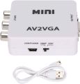 Mini VGA To Video Converter Composite AV To VGA Adapter, TV SetTop Box Audio Video Converter. 