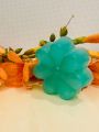 Handmade Floral Glycerin Soap Bar | Customizable Flower Soap | Pack of 6 | Organic Soap with Choice of Fragrance & Color. 