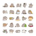 Pusheen Sun-resistant Cute Cat Decal Hand Account Journal Note Cartoon Stickers. 