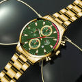 DEYROS trendy men's watch fashion stainless steel calendar watch student luminous hands quartz watch cross-border. 