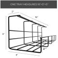 Under Shelf Power Supply Storage Cabinet Desk Tray Organizer. 