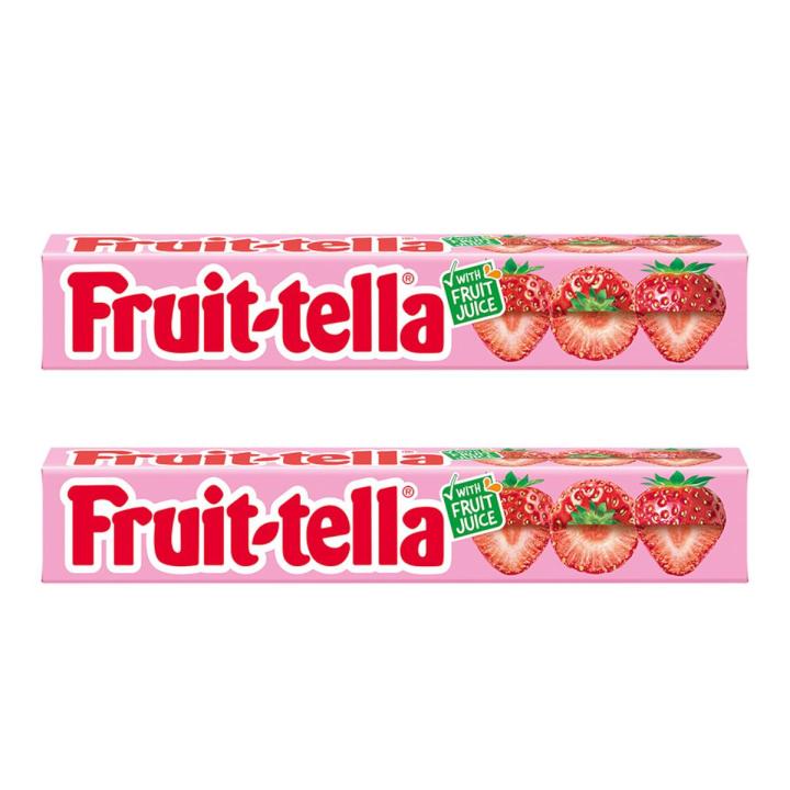 Fruitella Strawberry Fruit Chewy Candy 32GM (Pack of 2)
