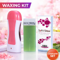 Rica Roll On Wax 3 in 1 deal, Waxing Kit for Women, Waxing Kit for Sensitive Skin, Strawberry, Green Apple & Lemon Roll On Wax Kit for Larger Areas of the Body, Roller Waxing Kit Hair Removal, at Home Waxing Kit for Women and Men. 