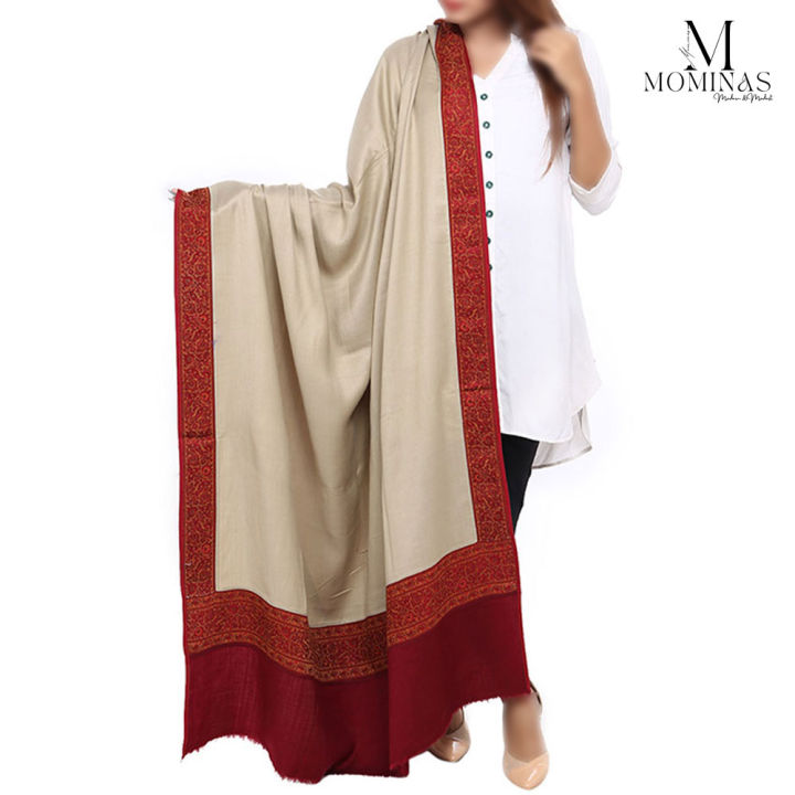 Winter%20Pashmina%20Plain%20Jacquard%204%20Side%20Maroon%20Border%20Shawl%20For%20Women%20%20Stole%20For%20Girls%20-%20Image%202