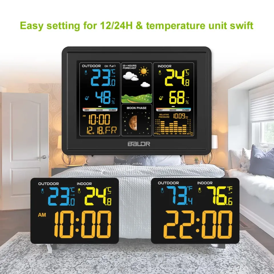 Atomic Clock With Indoor outdoor Temp BALDR Digital Alarm Clock Large atomic-clock-with-indoor-outdoor-temp-baldr-digital-alarm-clock-large