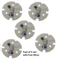 7w led bulb Chip with capacitor direct Ac 220v input- Light white color High quality Pack of 1/5/10 Best for DIY projects Best for Bulbs Lights. 