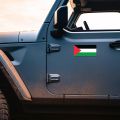 SMRT Palestine Flag Sticker 5x2.5 Inch - Free Palestine Vinyl Decals for Car Window, Bumper, Laptop - Waterproof Palestine Stickers for Expressing Solidarity and Support. 