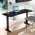 Professional Black Table 48 inches - Gaming Table - Computer Pc Table - Ps4 Xbox Table -  Office Table - Study Table - LED Lights on Table - Extra Ordinary Wood Surface Finishing - Headphones Holder - Imported High Quality Table. 