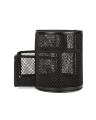 Desk Organizer, 9 Compartment With Drawer Mesh Metal Steel Pen Stand/Holder stationery organizer- Black. 