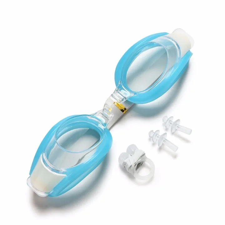 New%203%20in%201%20%20Men%20Women%20Waterproof%20Anti-fog%20Swimming%20Goggles%20Set%20Wide%20Protection%20UV%20Sight%20Adjustable%20Lenses%20with%20Nose%20Clip%20Ear%20Plug%20-%20Image%205