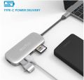 HooToo USB C Hub, HooToo USB C Adapter/Charger USB C to USB 3.1 with Type C Charging Port, USB C to HDMI Output, Card Reader, 3 USB 3.0 Ports – Silver ORIGINAL UK ZONE. 