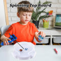 Spinning Top Stadium Battle Spinner Toy Stadium for Kids Durable Plastic Bowl-shape Training Field for Multiplayer Gyro Battles Fun Toddler Game Board Spinning Top Battle Board. 