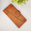 Google Pixel 7 Pro NMT Premium Luxuary Leather Book Case (Golden). 
