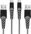 Micro USB Cable 0.3M-1M-2M/6.6FT 3Pack Android Charger Cable - 2.4A Nylon Braided Durable USB Charging Cable for Sâmsûng Gâlâxy S7/S6/S4/S3/J7/J5/J3, Tablet, E-Rêáders, Sôny, HTC, LG, Nèxüs, PS4, Xbô. 
