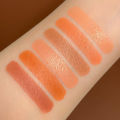 Xiyuan chestnut six-color blush plate cross-border white orange nude makeup highlight eye shadow six-color rouge student party. 