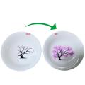 Japanese Magic Sakura Cup Cold Temperature Color Changing Flower display Sake Cup Ceramic Kung fu Tea Cup Tea Bowl. 