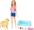 BARBIE FAMILY with Dog and Three Puppies. 