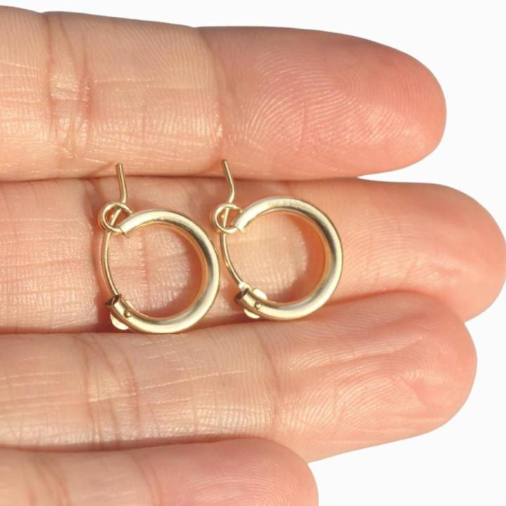 Small Gold Hoop Small Ear Bali Design Small Size Bali Earring/Hoop