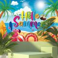 Party Supplies Hot Pink Balloon Arch Kit Yellow Dark Blue Beach Theme Summer Balloons Kit Girls. 